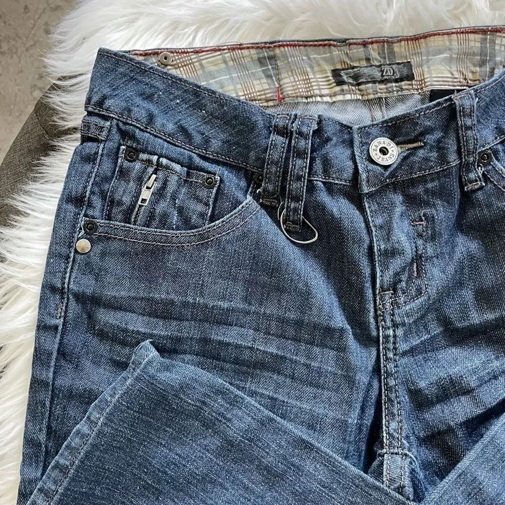 ZANADI medium wash 5 pocket ROCK jeans size 9 - Picture 7 of 8